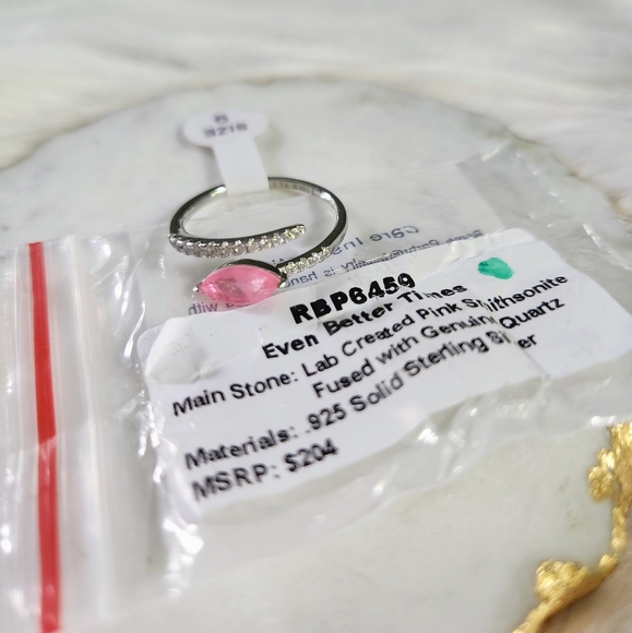 NWT BP 'Even Better Times' Smithsonite Genuine Quartz Sterling Silver Ring - 9 - Picture 4 of 11